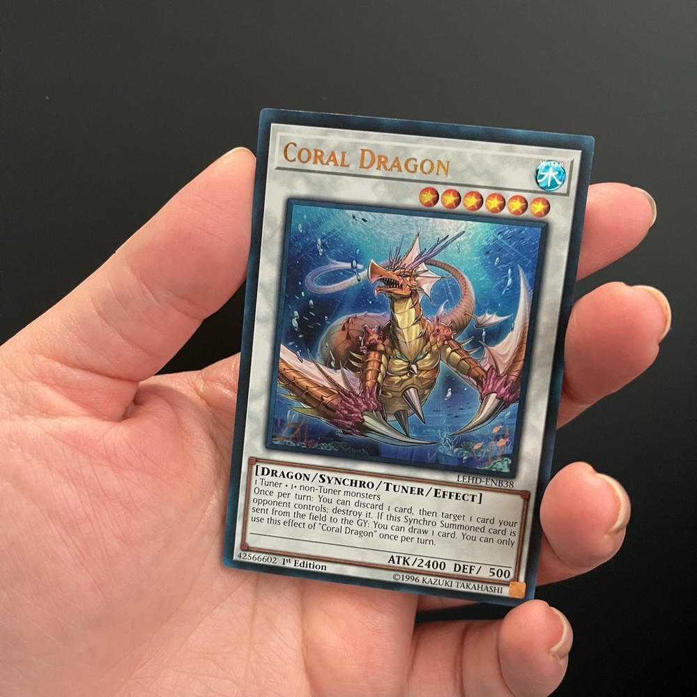 Konami Yugioh Coral Dragon First Edition